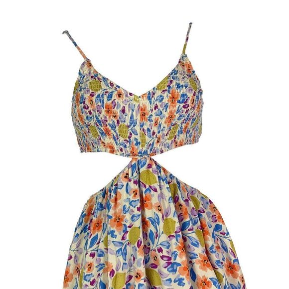 Summerhaus Harlow Cutout Floral Romper, Small, Adj. Straps, 100% rayon - Picture 10 of 13
